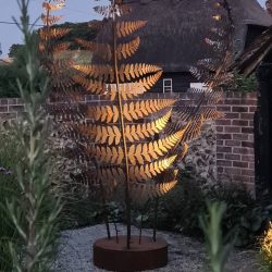 Trio of Fern Leaves Sculpture - Image 5
