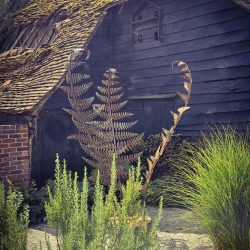 Trio of Fern Leaves Sculpture - Image 4